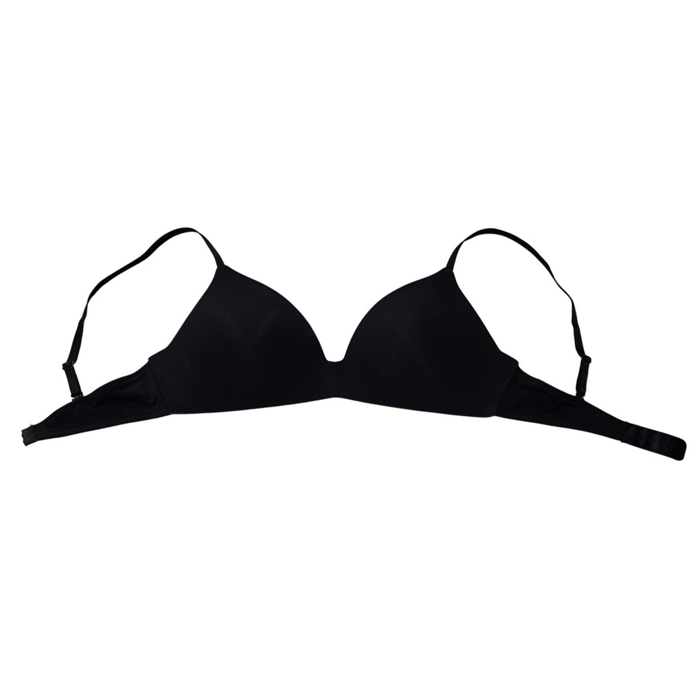 Aeropostale‎ Buttery Soft Contour Pushup Bra Black Wireless Size Large
